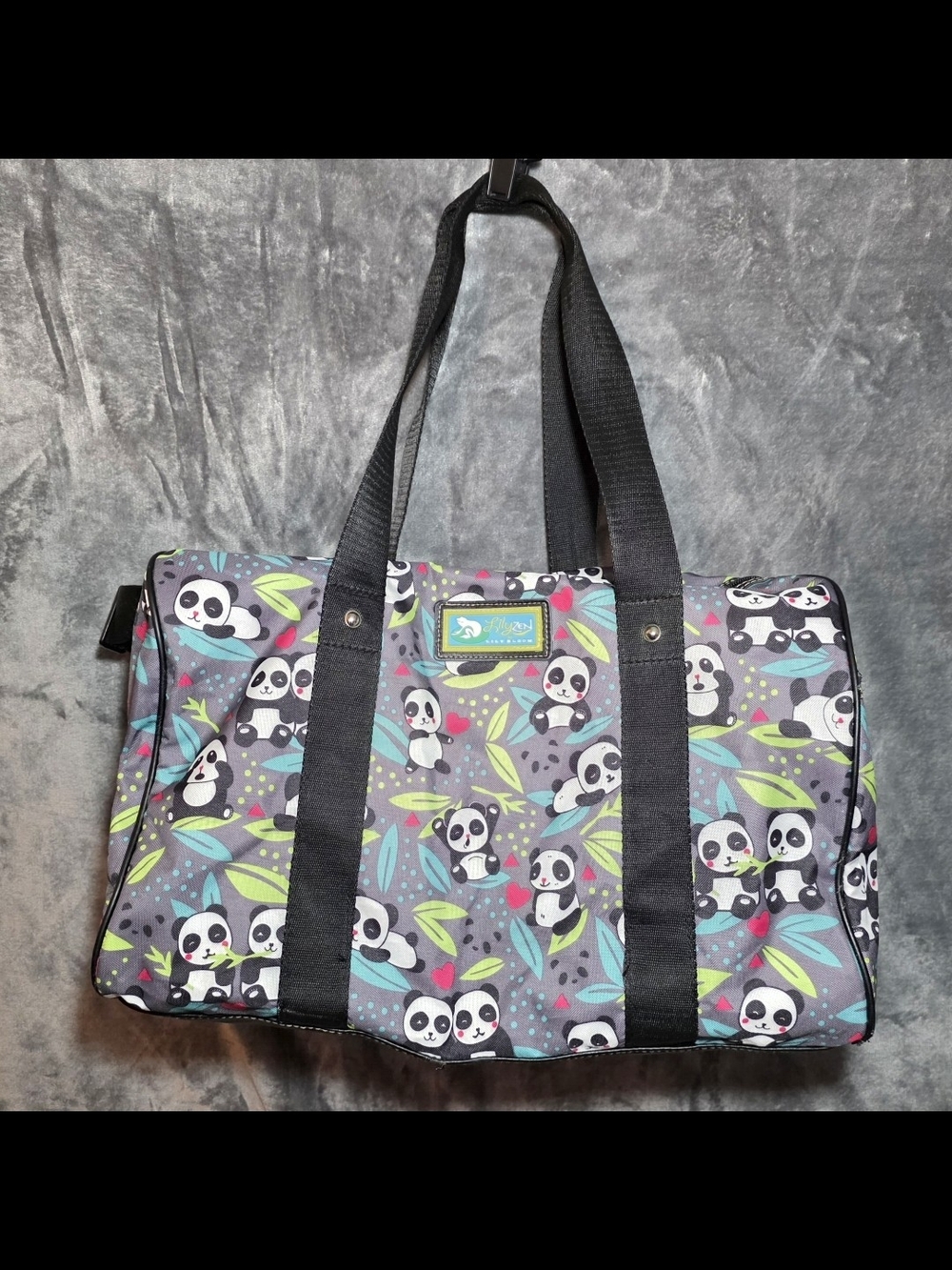 "Lily Zen" Large Panda Duffel Bag